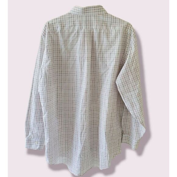 Brooks Brother Button Up Dress Shirt Size 16.5-34 Check Non Iron Supima Cotton L - Picture 4 of 4